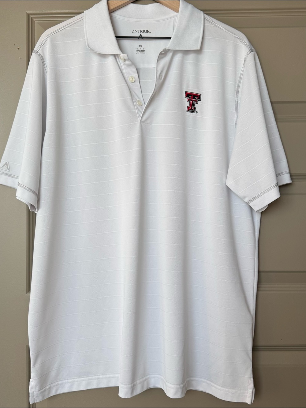 Texas Tech Red Raiders Antigua Polo, White, XL